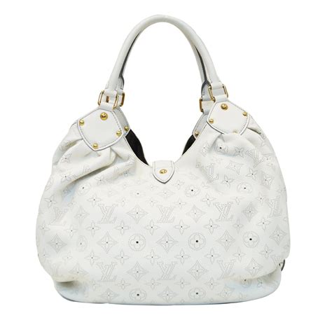 louis vuitton white hand bag